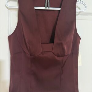 Anthropologie Brown Top